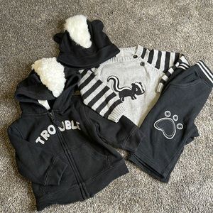 6-12M Gymboree Skunk Bundle
